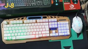 COMBO CHUỘT VÀ BÀN PHÍM J8 GIẢ CƠ VỚI ĐỘ NHẠY CAO-AT