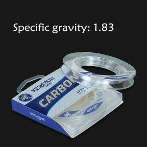 100M100% Carbon Fishing Line Japanese Imported Carbon Fiber Fishing Wire Monofilament Sinking Line Sea Fishing FluorocarbonLine