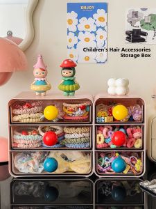 WEIAI | Child Hair Accessory Organizer Drawer with Clips
