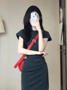 SUHUIQIAN | Slim Fitting Short Sleeve Summer Elegant Long Dress