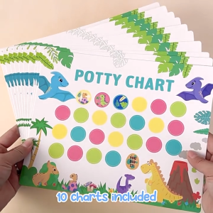 Potty Training Chart | Sticker Reward Potty Chart for kids | Cartoon Toilet Training Learning | Good Habit Early Educational Aids