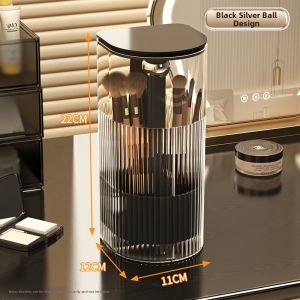 QIOEROUL | Dustproof Automatic Rising Makeup Brush Organizer
