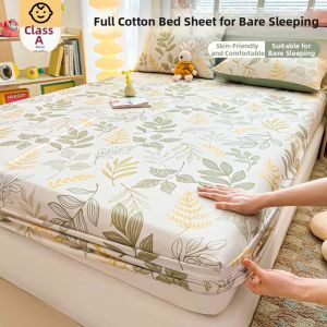 NAIYOUCHENG | Cotton Full Mattress Protector Bedskirt