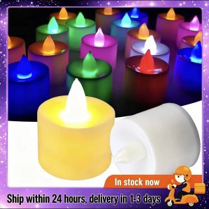 4Pcs Electronic LED Candle Light Smokeless Flameless Battery Candle For Wedding Birthday Party Decor