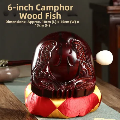 Traditional Wooden Sandalwood Buddhist Mokugyo for Prayer
