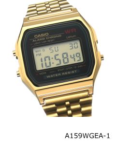 CASIO GENERAL A159WGEA Mens Vintage Digital Watch Stainless Steel Band