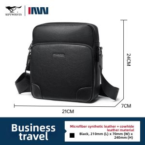 SEPTWOLVES | Large Capacity Business Casual Crossbody Bag