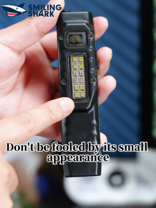 【9000LM】SMILING SHARK LED Flashlight Super Bright 9Mode With COB Work Light Type-c Rechargeable Torch Light Bring Clip Waterproof Outdoor Emergency working Lighting SD5308