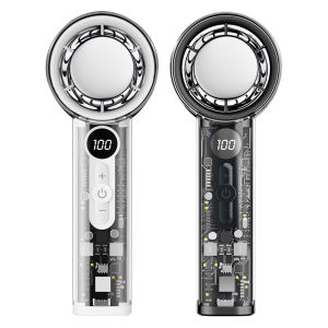 Ueblock✈การแช่แข็งพัดลมพกพาพัดลมเทอร์โบ USB ชาร์จไฟได้ 100 ความเร็วลมขนาดเล็กพัดลมส่วนตัวสำหรับการเดินทางแคมป์ปิ้งกลางแจ้ง