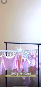 Cây sào phơi đồ gấp gọn [FREESHIP]đa năng 3 tầng treo đồ cho trẻ em bé sơ sinh，giá khăn giá phơi quần áo bên trong