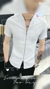 Áo thun áo thun nam khóa kéo chất vải mềm mịn thoáng mát bao đẹp - N19