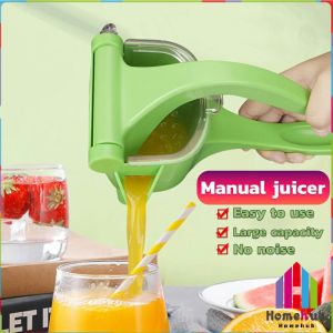 Homehub Plastic Green Manual Fruit Hand Press Citrus Extractor Machine Manual Squeezer Juice Mixer Mini