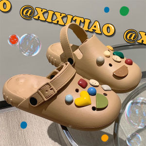 Closed Toe Eva Beach Sandals for Men and Women Couple Personality Fashion Summer Cute Color Student