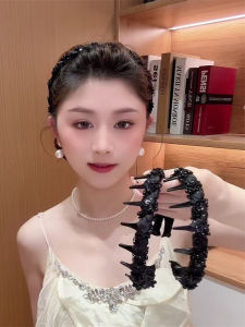 2025 Phong Cách Mới Nơ Tóc Đính Hạt Thanh Lịch Đeo Hai Mặt Sang Trọng Khi Ra Ngoài Trời Phong Cách Hàn Quốc Thời Trang Phụ Kiện Tóc