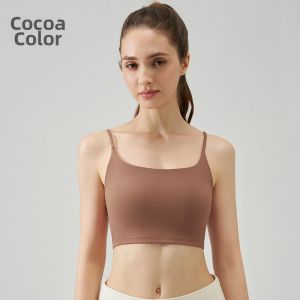 U-Back Slim Strap Sports Bra for Fitness Yoga Running Training