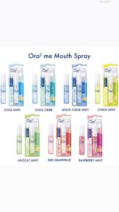 Sunstar Ora2 Me Breath Fine Mouth Spray 皓乐齿净澈口气清新剂 6ml (Cool Cider/Juicy Peach/Quick Clear Mint/Citrus Mint/Muscat Mint/Cool Mint/Red Grapefruit/Raspberry Mint)