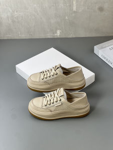 Womens Breathable Mesh Summer Shoes Thick Bottom Real Leather Retro Board Shoes Lightweight Casual Sandals Cross Strap Hollow out