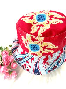 Batik Art print on Bucket Hat (for circumference 22-23 inch & below)