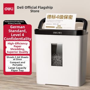 deli | Portable Mini 4-Level Confidentiality Shredder