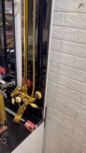 Sen cây mạ vàng đính đá ngọc GS8766