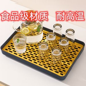 Double Layer Plastic Cup Storage Shelf