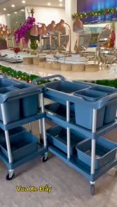 Xe thu dọn bát đĩa  XE ĐẨY THU GOM CHÉN DĨA NHÀ HÀNG