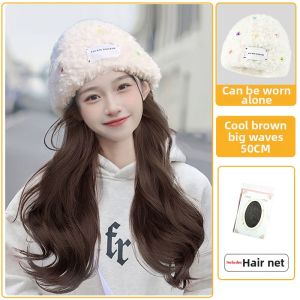 SHANGE | New Winter Long Faux Fur Hat and Wig