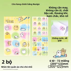 Nusign | Nhãn Dán Tên Chống Thấm và Thoáng Khí