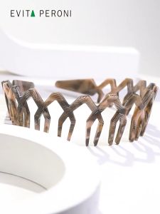 EVITA PERONI | Van Gogh Starry Sky Crown Headband | High Quality Headband | Female Headband