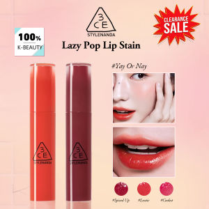 3CE | [ClearanceSale] 3CE Lazy Pop Lip StainOlive YoungHydrating & SilkyNatural Nude LookKorean CosmeticKorean Makeup