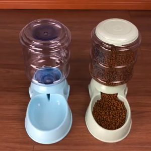 Pet Automatic Food Feeder / Water Feeder Drinker Dispenser Bowl for Dog & Cat 3.8L