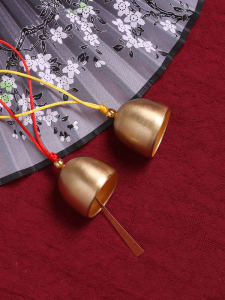 Pure Brass Wind Chimes Open Door Copper Bell Creative Home Balcony Bedroom Lucky Pendant Birthday Gift