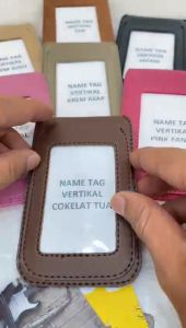 GANTUNGAN KARTU/ ID CARD /NAME TAG KULIT RN36