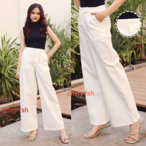 Celana kulot panjang wanita kode 9024 bahan paragon real pic