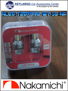 BULB T20 7440 SINGLE CONTACT PARK LIGHT 16 LEDS 1200 LUMENS/PAIR NON FLASH 12V WHITE 6000K