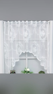 GMSHOP Mirror Flower Half Curtain Screen Rod Blackout Screen Living Study Separuh Langsir Batang Skrin Tirai Gelap