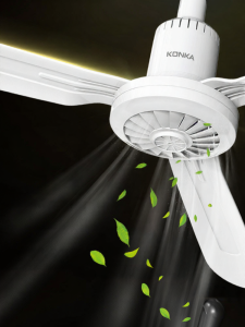 KONKA | Konka Ceiling Fan High Wind Power Living Room Restaurant Home Use Industrial Commercial Hanging Fan 3 Blades 220V No Inverter