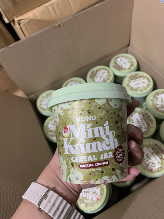 KONU Mini Krunch Cereal Jar 160g ( MATCHA )