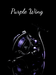 Purple Fishing Rod Reel Combo Set 1.8M/2.1M M Power Spinning Rod with 5.2:1 Spinning Reel Lightweight Fishing Kit