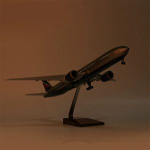 47cm Large Scale Russia B777 Diecast Resin Airplane Model Toy Kit with Stand Adult Aviation Enthusiasts Gift Or Collection