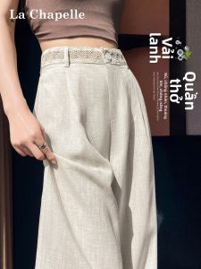 La Chapelle | Vintage Style Linen Straight Leg Pants