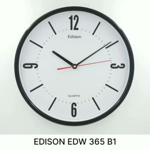 Jam Dinding Edison EDW 365 B1 Diameter 360mm 36cm
