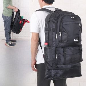 Balo Nylon Dung Tích Lớn Cho Nam Du Lịch Về Quê Mùa Thu 2024 Balo Thể Thao Có Thể Gấp Lại Có Túi Lưới Bên Trong Chống Thấm Nước