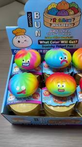 Colorful Squishy Fidget Toy Buns Stress Relieving Soft Mysterious Gift for Relaxation
