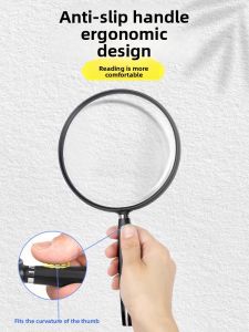MONLEYTA | German Craft High Definition Magnifying Glass Reading Lens 20 Times Non-Spherical Handheld Elderly Reading Lens For Mobile Phone Repair And Newspaper Reading