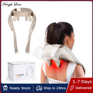 Hengfa Lina Rechargeable Powerful 5D Shiatsu Back Neck Shoulder Massage Massager Best Car/Home Health Shawl Kneading Gift Care Heated