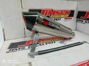 Knalpot racing SCORPION SILENCER ONLY diameter sok 50mm UNIVERSAL