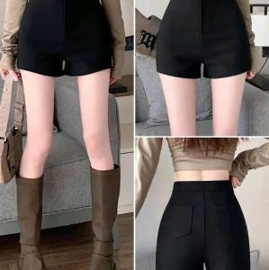 Quần Short Nữ Idol Vải Umi Hàn Thời Trang Trẻ Có 2 Túi Sau Khóa Kéo Xinh Xắn Habis Fashion