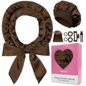 Bộ Uốn Tóc Không Cần Nhiệt Satin 70 Inch Tạo Kiểu Tóc Xoăn Tự Nhiên Khi Ngủ Qua Đêm Với Lõi Tạo Kiểu Bằng Bọt