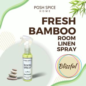 Fresh Bamboo Room Linen Spray Air Freshener Spray 250 ml Aromatherapy Antibacterial Disinfectant Posh Spice